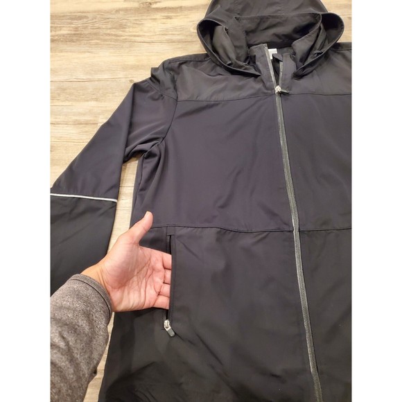 GAP Fit Hybrid Tech Hooded Full Zip Jacket Black Mens Sz XL NEW NWT $100 retail - Picture 13 of 16